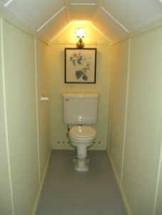 Anchorage, second floor bathroom with vaulted ceiling