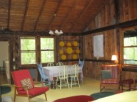 Cabin, main room looking east