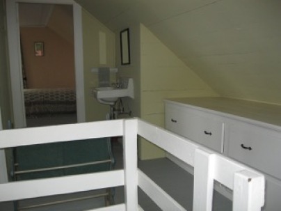Sink in the hallway of the Anchorage's second floor bedroom suite